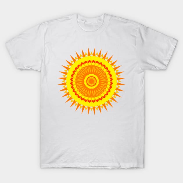 Sun Mndala T-Shirt by MarceloMoretti90